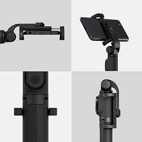 Palo Selfie, Xiaomi Móvil Palo Selfie Trípode Bluetooth con Wireless Remoter, 360 ° Rotación Extensible Palo Selfie Trípode para Pantalla de 3.5-6 pulgadas, Xiaomi Huawei, iPhone, Smasung (Negro)