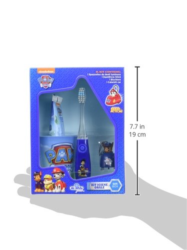 Paw Patrol- Set de Regalo con Cepillo Luminoso, Pasta Dientes ASO y Cochecito (Pokhara POK1011)