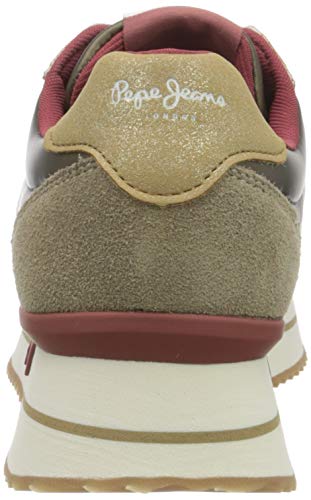 Pepe Jeans London Rusper Leo, Zapatillas para Mujer, 855camel, 39 EU