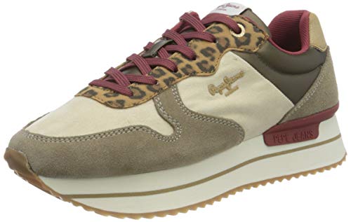 Pepe Jeans London Rusper Leo, Zapatillas para Mujer, 855camel, 39 EU