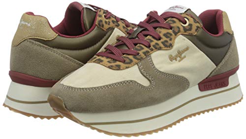 Pepe Jeans London Rusper Leo, Zapatillas para Mujer, 855camel, 39 EU