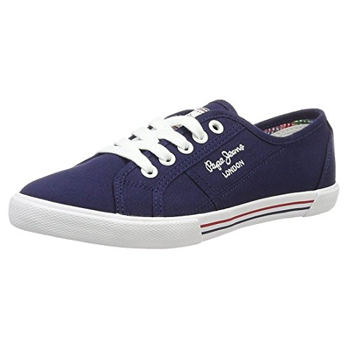 Pepe Jeans London, Zapatillas Mujer, Azul (Marine), 39 EU