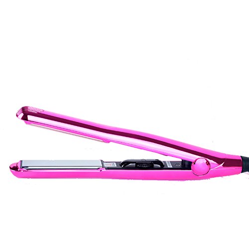 Perfect Beauty Titanium Mirror - Plancha cabello profesional titanio, Plancha pelo peluquería, Avanzada tecnología, Control temperatura 230 ºC máx., Especial keratina, color Rosa