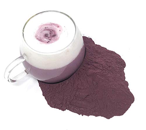 Polvo De Taro Púrpura - Naturalmente Tiñe Los Alimentos De Color Púrpura - Peso Neto: 75g - Tinte Violeta Para Helados, Yogurt Congelado, Batidos Y Té De Burbujas