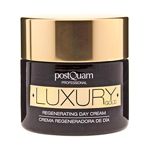 Postquam - Crema Día Luxury Gold | Crema Hidratante con Acido Hialuronico y Oro Coloidal - 50 ML