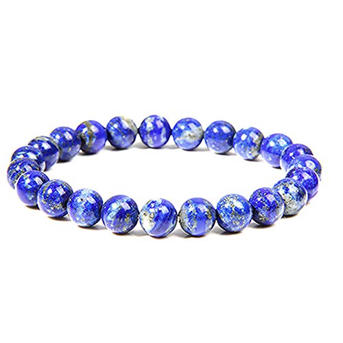 Pulsera De Piedra Brazaletes Muñequera,Pulsera De Cuentas De Cuarzo De Cristal Ahumado Natural Hecha A Mano, Brazalete De Piedras Preciosas Redondas Elásticas Simples De Moda Para Mujeres, Hombres,