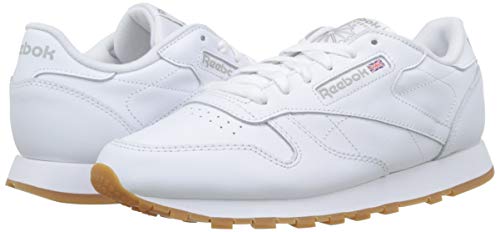 Reebok Classic Leather Zapatillas, Mujer, Blanco (Int-White / Gum), 41 EU