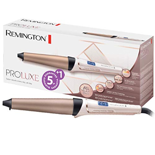 Remington PROluxe CI91X1 - Rizador de pelo, Pinza de 25- 38 mm, Cerámica Avanzada GripTech, Digital, Rosa