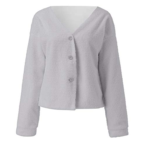 ReooLy Sueter de Lana, Sudadera con Capucha Holgada para Mujer, Cuello Redondo, Estampado de Girasol, Manga Larga(Gris，XXL)