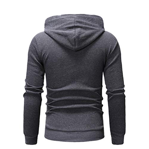 riou ¡Oferta Sudaderas con Capucha para Hombre Cosy Chaqueta Deportiva Sudadera con Cremallera Completa Slim Fit Hoodie Casual Jerséis Adolescente Top Blouse ¡Caliente!