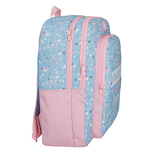 Roll Road Dreaming - Mochila Escolar con Doble Compartimento, 42 cm, Azul