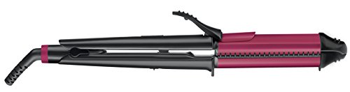 Rowenta CF4512 Fashion Stylist 3 en 1 - Planchas de Pelo, Multistyler con 3 Funciones para Alisar, Rizar o Moldear con Recubrimiento Cerámico, Generador de Iones y Dos Temperaturas Ajustables
