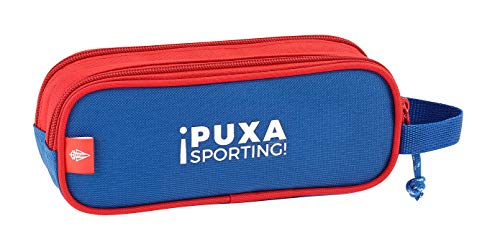 Safta Estuche Real Sporting De Gijon Oficial Escolar 210x60x80mm