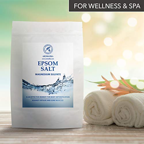 Sales de Baño 3kg - Sal de Epsom 3000g - 100% Pura & Natural - Fuente Concentrada de Magnesio - Relajación & Recuperación Muscular - Desintoxicación - Cuidado del Cuerpo - Cura - Mejor Buen Sueño