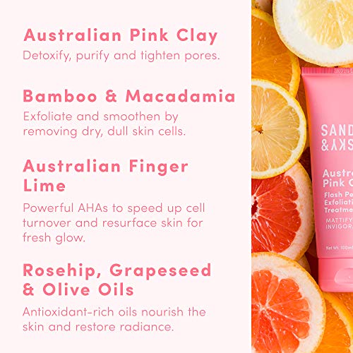 Sand & Sky Flash Perfection - Tratamiento exfoliante con arcilla rosa australiana