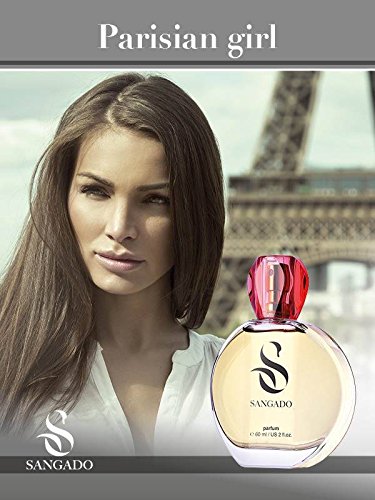 SANGADO Chica Parisina Perfume para Mujeres, Larga Duración de 8-10 horas, Olor Lujoso, Oriental Vainilla, Francesas Finas, Extra Concentrado (Parfum), Spray de 60 ml, Un Gran Regalo Para Mujeres