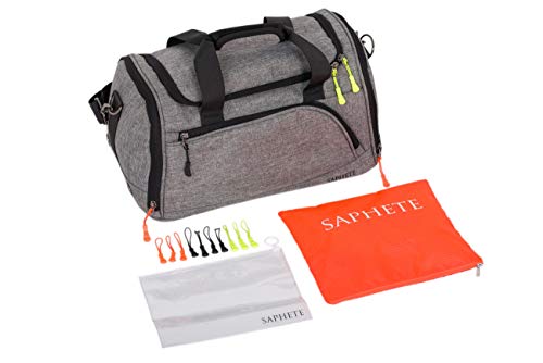 Saphete Set de Bolsa de Viaje Ryanair Mano Equipaje 40x20x25 cm 20 L Capacidad Gris