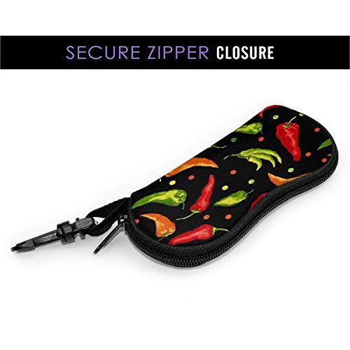 SDFGJ Andrew Brown Chili Pepper - Estuche para gafas con imágenes prediseñadas, impermeable, suave, para anteojos, premium, para gafas de sol, liviano, para almacenamiento de gafas, portátil, con crem