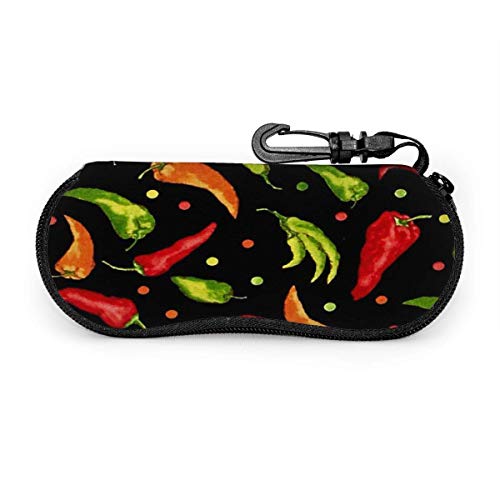 SDFGJ Andrew Brown Chili Pepper - Estuche para gafas con imágenes prediseñadas, impermeable, suave, para anteojos, premium, para gafas de sol, liviano, para almacenamiento de gafas, portátil, con crem