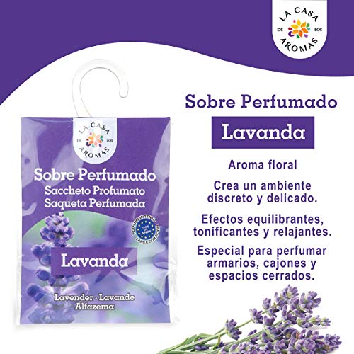 Set de 12 Sobres Perfumados, Bolsitas Aromáticas de Lavanda, Saquitos para el Armario, Cajón, Ropa de Bebé, Zapatero, Maleta