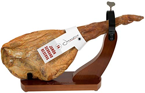 Soporte Jamonero Lacado Nogal y Gomas Antideslizantes - Jamonera Jamonprive