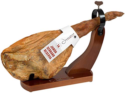 Soporte Jamonero Lacado Nogal y Gomas Antideslizantes - Jamonera Jamonprive