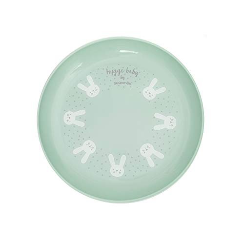 Suavinex Set vajilla aprendizaje Booo (Taza, Plato, Bol, Cuchara y Mantel), +6 meses, Verde