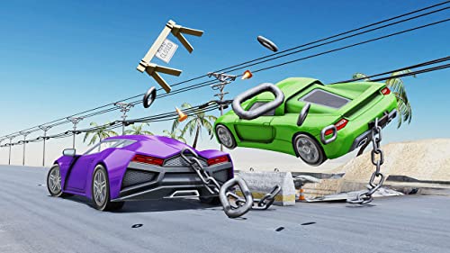 Super Chained Cars Speed ​​Racing 3d: Extreme Airborne City Traffric Crashing Muscle Car Real Driver Driving Challange Carrera fuera de Chained Break Impossible Free for Kids Race Pro Simulator