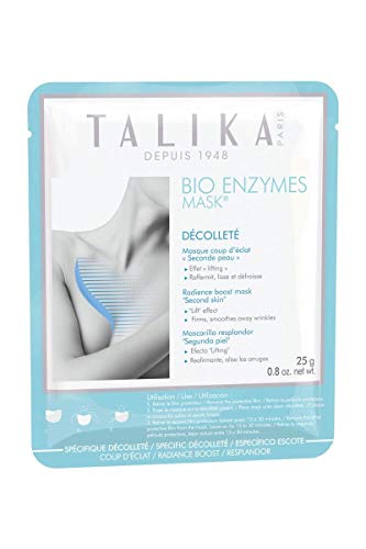 Talika Bio Enzymes Mask Décolleté - Máscara Hidratante con Biocelulosa para el Escote con Efecto Segunda Piel