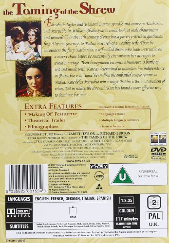 The Taming of the Shrew [Reino Unido] [DVD]