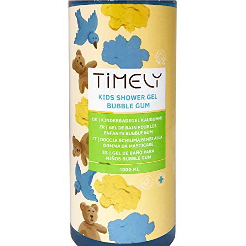 Timely - Gel de ducha hidratante con aroma a chicle para niños