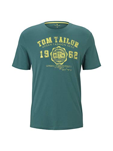 Tom Tailor Logo T-Shirt Camiseta, 21178, L para Hombre