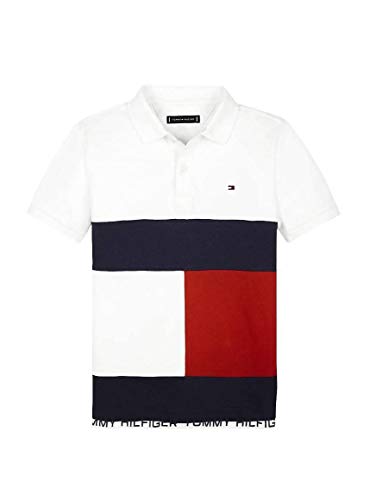 Tommy Hilfiger - Polo KB0KB05665 Colorblock Flag Polo S/S - Polo NIÑO (10 AÑOS)