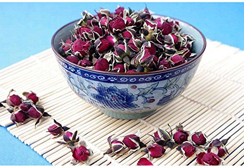 TooGet La Variedad de Pétalos y Capullos de Rose 4 Bolsas Incluye Pétalos de Rosa, Capullos de Rosa, Rosa Damascena, Rosa de Borde Dorado, Flor de té Verde a Granel, Tipo de Manualidades