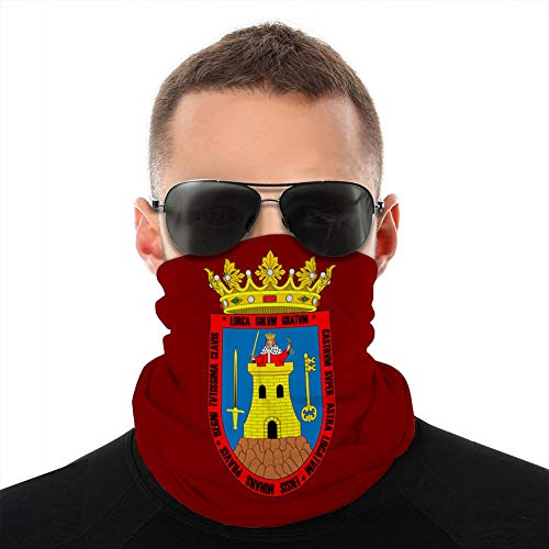 vbndfghjd Cover Neck Gaiter Cover Headwear Sun Cover Headband Balaclava Flag of Lorca in Region of Murcia in Spain Neck Gaiters