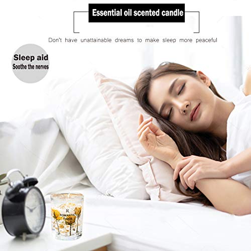 Vela Perfumada De Aceite Esencial De Frutas Y Flores, Vela De Decoración De Festival De Lámina De Oro Transparente, Velas De Aromaterapia Sin Humo para El Hogar,A