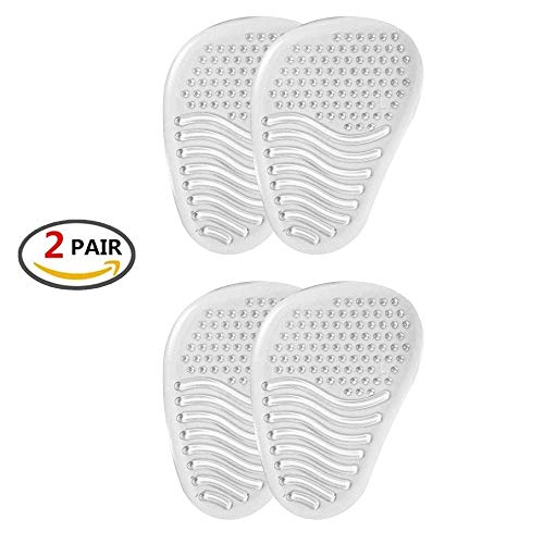 VITAL FOOT - Media Plantilla Gel Silicona Transparente Zapatos Tacón Dolor - 2 pares