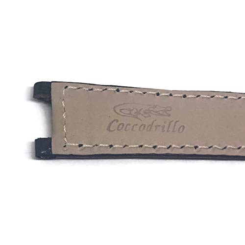 Watch Strap Made by W&CP to fit Cartier Pasha Watch Strap Black Genuine Crocodile 20mm