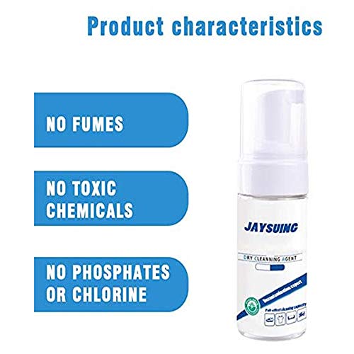 Waterless Clothing Cleansing Foam,Spray Antimanchas Para Tejidos,Espuma Limpiadora Para Ropa Sin Agua,Aplicar Para Ropa,Abrigo,Chaqueta,Zapatos,Bolsas,Agente Limpiador (100 ML)