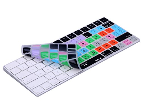 XSKN Apple Magic Keyboard Cover Logic Pro X Inglés Skin para teclado, accesos directos, funcional teclas teclado Protector de pantalla para Magic mla22b/A