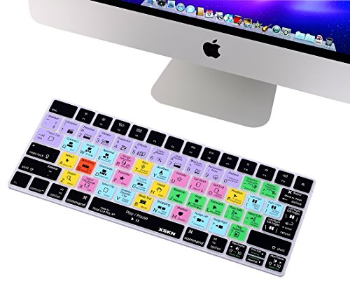 XSKN Apple Magic teclado para Final Cut Pro X Inglés accesos directos Skin para teclado, protector de pantalla para Apple Magic Keyboard mla22b/A