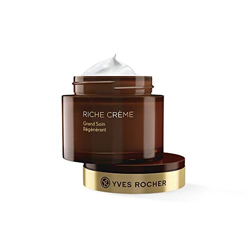 Yves Rocher Crema facial cuidado intensivo de día y noche, 75 ml, reconstituye, regenera, disimula las arrugas, compuesto 30 aceites valiosos