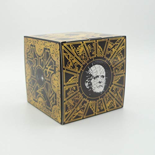 1: 1 Hellraiser caja de rompecabezas, madera sólida Cubo diseños de tamaño completo no laborables El lamento de Halloween Prop, Cubo de Lamont configuración Infierno