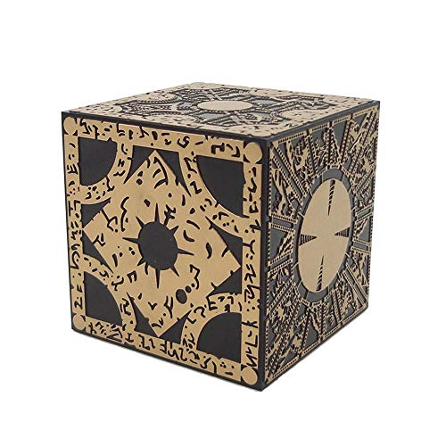 1: 1 Hellraiser caja de rompecabezas, madera sólida Cubo diseños de tamaño completo no laborables El lamento de Halloween Prop, Cubo de Lamont configuración Infierno