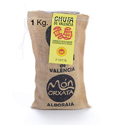 1 KG. CHUFA TRADICIONAL MÓN ORXATA. Saco yute. Denominación de Origen Valencia. Directa de familias agricultoras. Ideal para consumo en crudo o elaboración de horchata. Conservar a menos de 15º.