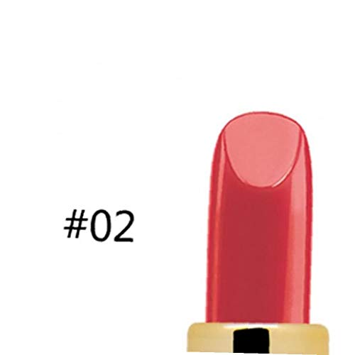 1pc Super Hidratante Labial Diamante Único Tubo En Forma De Lápiz Labial Cremoso De Labios De Larga Duración De Maquillaje Cosmético Velvet Crema De Cacao Idea Regalo Para Las Mujeres Choice ( 02)