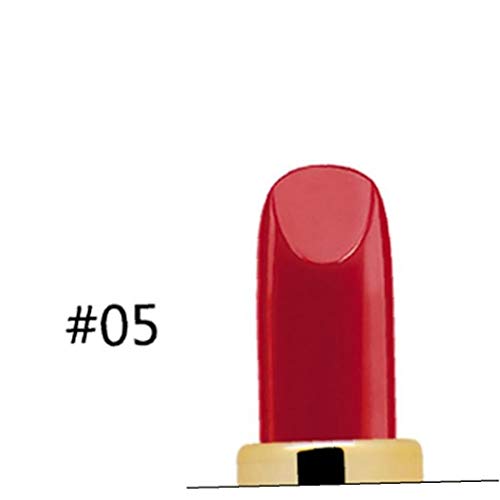 1pc Super Hidratante Labial Diamante Único Tubo En Forma De Lápiz Labial Cremoso De Labios De Larga Duración De Maquillaje Cosmético Velvet Crema De Cacao Idea Regalo Para Las Mujeres Choice ( 05)