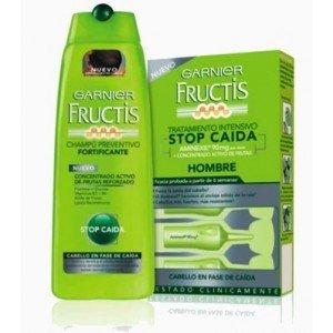 2 x FRUCTIS stop caida Aminexil 12 ampollas + champú