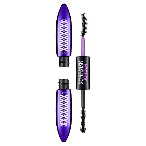 2 x l 'oréal paris False Lash Superstar X Cable de máscara de pestañas – Xtreme negro