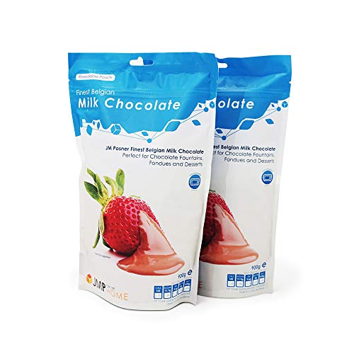 2 x La mejor bolsa de chocolate con leche belga de 900 g - Adecuada para una fuente de chocolate o postres y pasteles - Chocolates